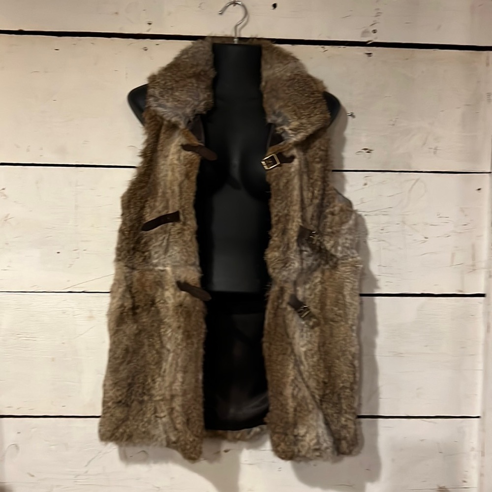 525 America rabbit fur vest